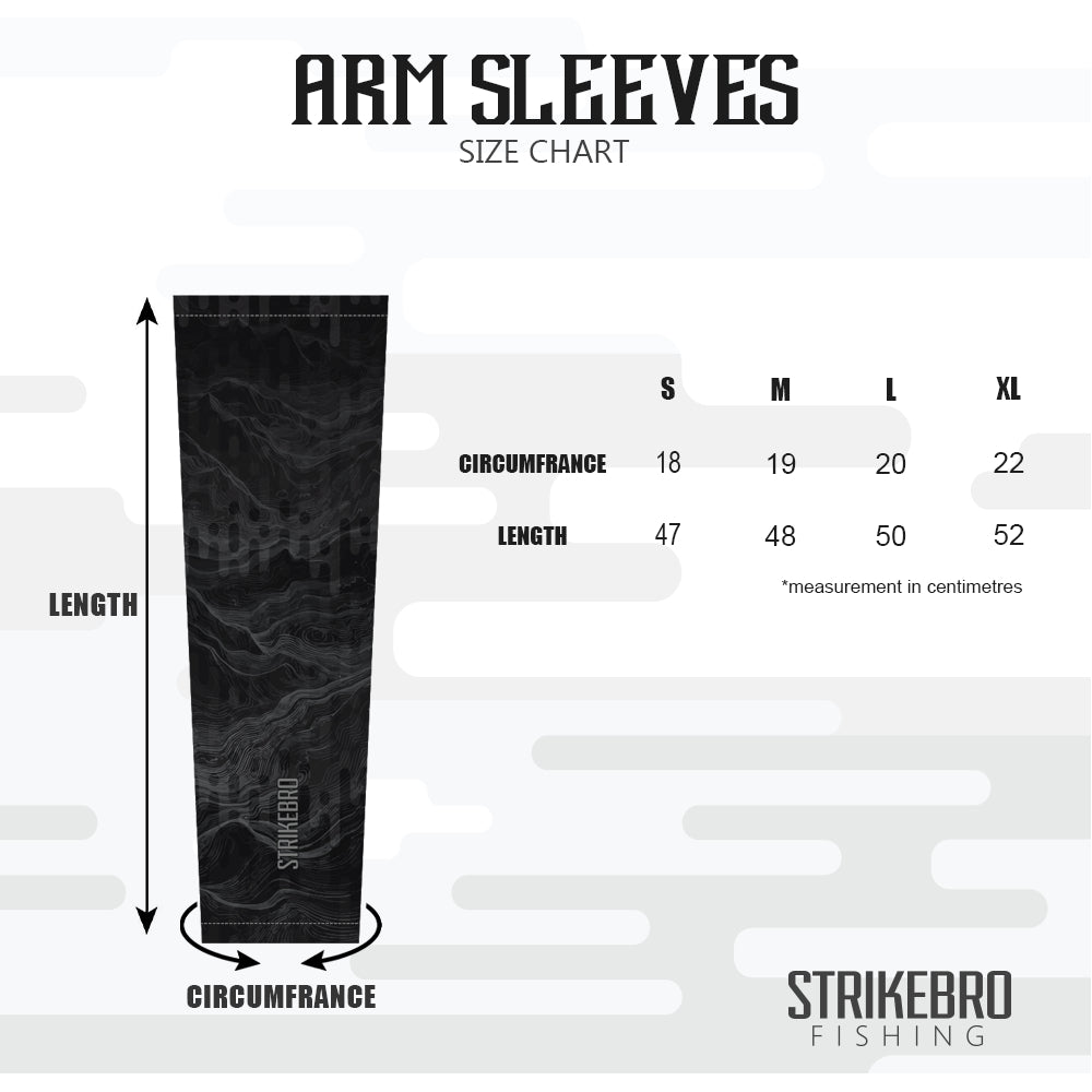 STRIKEBRO Anti-UV Arm Sleeves [Black Stealth]