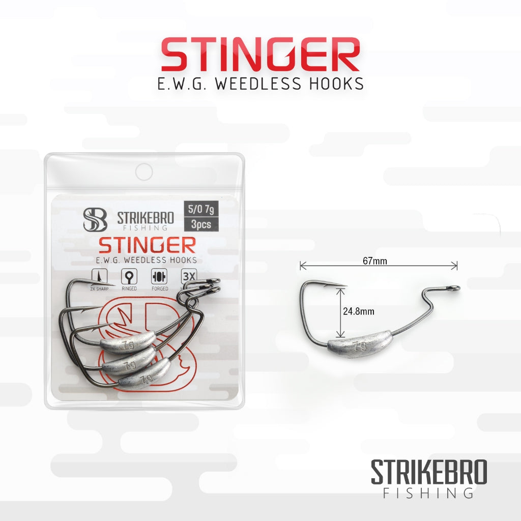 Stinger Weedless Hook - STRIKEBRO